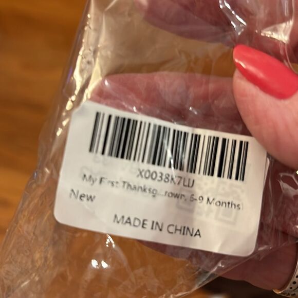 My first Thanksgiving Size 90 (6-9 Months) onesie, tutu and legwarmers - Picture 6 of 9